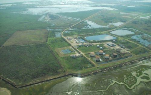 3 aerial view malone waste site wetlands galveston bay dept interior