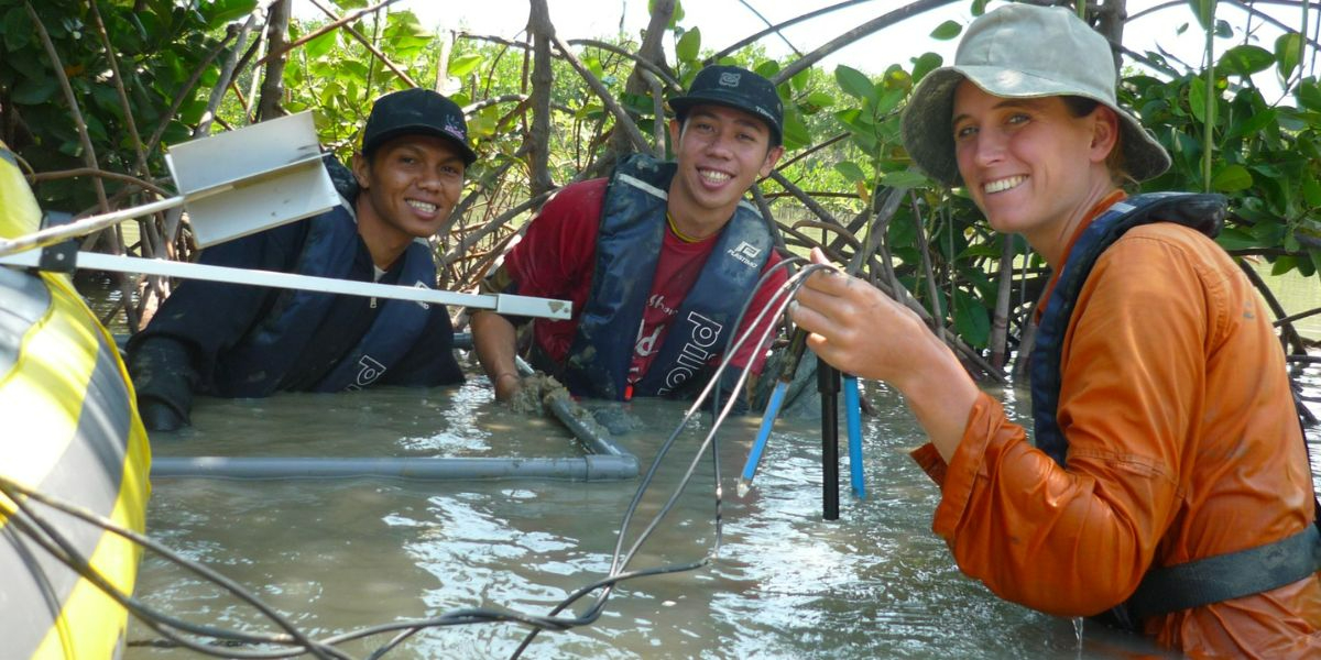 Image5 Fieldwork between the mangroves in Indonesia